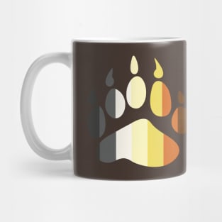 Bear Pride Stripe Pawprint Mug